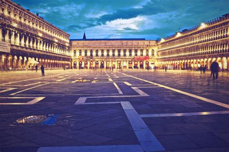 Piazza San Marco At Night Royalty-Free Stock Photo