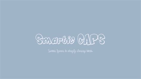 Smartie CAPS Font : Download Free for Desktop & Webfont