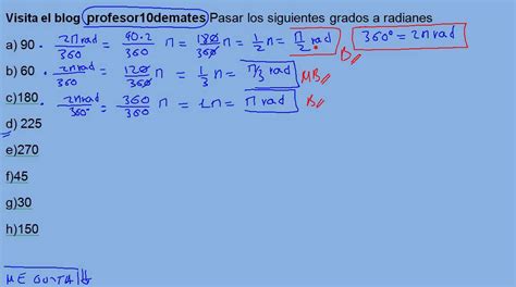 Convertir 90 Grados A Radianes - rowrich