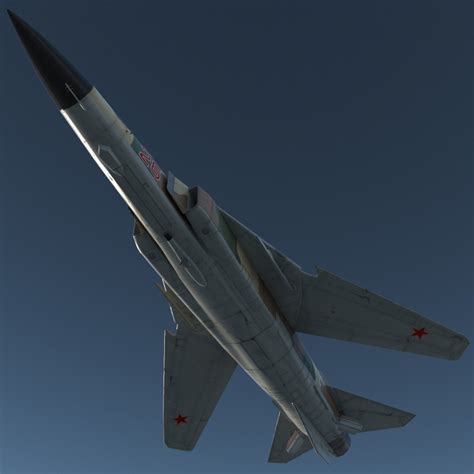 3d model fighter aircraft mig-23 rigged