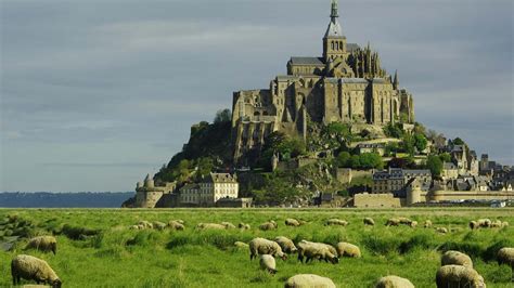 Le Mont Saint-Michel Castle french france saint michel monastery church abbey cathedral ...