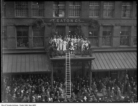 A scene from the first Toronto Santa Claus parade in 1905, which ...