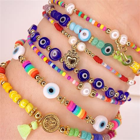 Evil Eye jewelry | Wrist jewelry, Beaded jewelry, Beads bracelet design