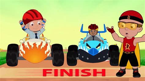 Mighty Raju - The Car Racing Competition | Cartoons for kids in Hindi ...