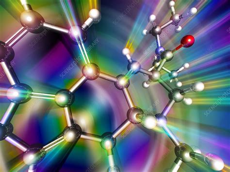 LSD molecule, artwork - Stock Image - F002/7359 - Science Photo Library