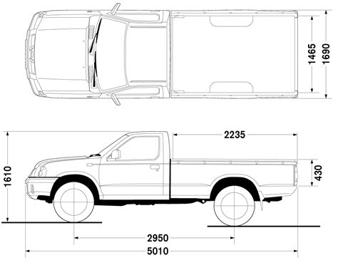 Nissan pickup bed dimensions