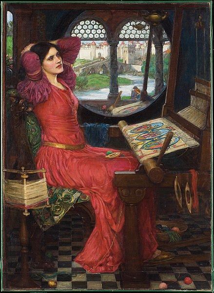 File:John William Waterhouse - I am half-sick of shadows, said the lady ...