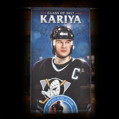 Paul Kariya Hockey Hall of Fame Class of 2017 Banner (5ft x 9ft) - Limited Edition 1/1 - NHL ...