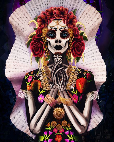 Banco de Imágenes Gratis: La Catrina más hermosa del Día de Muertos 2019 - Arte y Tradición