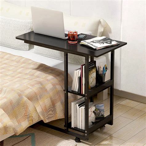 Fashion Multi function Side Table Bedside Laptop Table Home Simple Computer Desk Folding Mobile ...