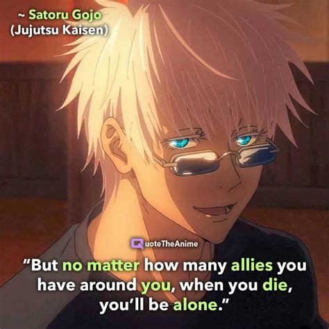 25 Gojo Satoru Quotes From Anime Jujutsu Kaisen Memor - vrogue.co