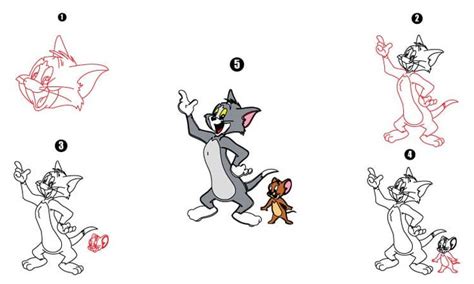 Tom and Jerry Drawing Tutorial | Tom and jerry drawing, Cool drawings ...