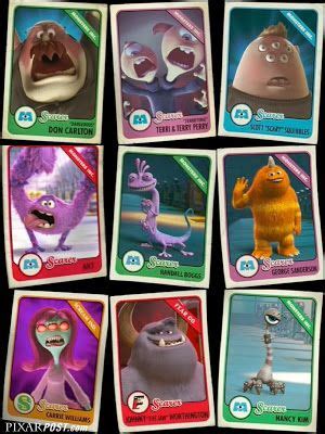 Monsters University Scare Cards - The Complete Guide | Pixar Post | Monster university, Monsters ...