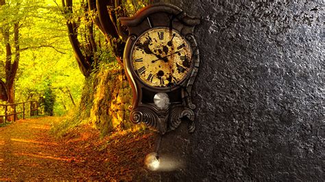 Download Artistic Clock HD Wallpaper