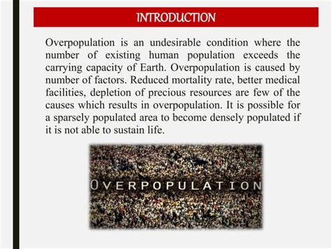 ADVERSE EFFECTS OF OVERPOPULATION (POVERTY, ILLITERACY, POLLUTION) | PPT