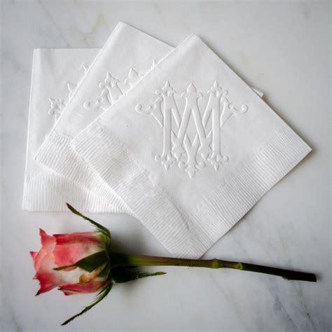 Custom Embossed Guest Towels - GB Design House