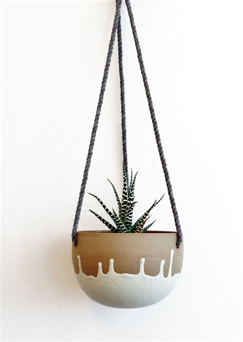 Small ceramic hanging planter. | Ceramics ideas pottery, Pottery, Ceramic pottery
