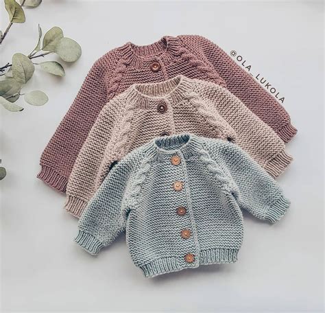 ENGLISH KNITTING Pattern for Beginners Sweater Jumper Basic Baby ...