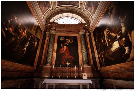 Contarelli Chapel, containing three paintings by Caravaggio: The Calling of St Matthew, The ...