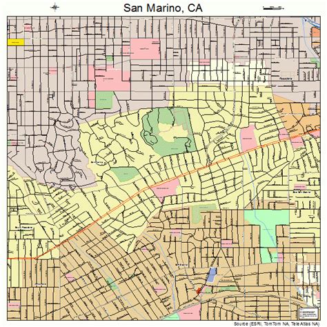 San Marino California Map - Alvina Margalit