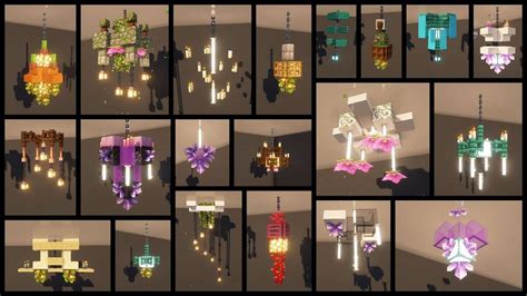 How to Build a Minecraft Chandelier | Minecraft chandelier ideas, Minecraft chandelier ...