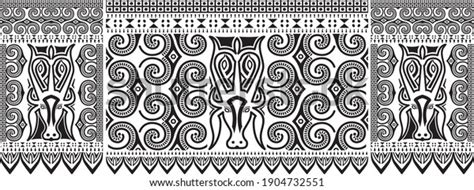 Illustration Traditional Carving Patterns Motifs Toraja Stock Vector ...