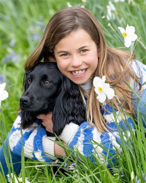 Princess Charlotte Cuddles Pet Dog Orla In Second New Birthday Photo • Nodo Leaks