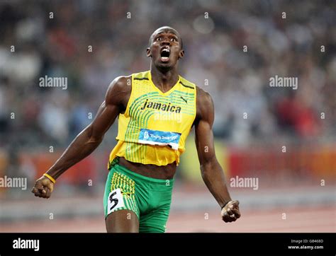 Beijing 2008 olympics usain bolt hi-res stock photography and images ...