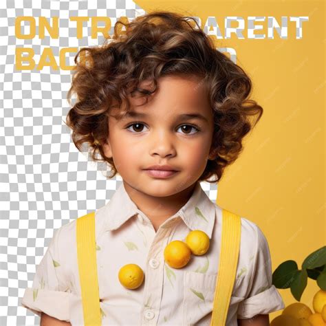 Premium PSD | Regretful aboriginal boy preschooler with wavy hair poses ...