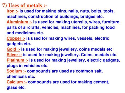 PPT - CHAPTER - 4 MATERIALS : METALS AND NON METALS PowerPoint ...