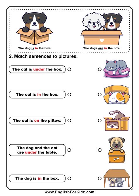 Prepositions Worksheets