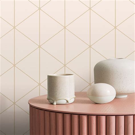 8805 Wallpaper | Diamonds Blush Pink Geometric Wallpaper