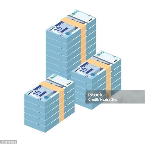 Tunisian Dinar Vector Illustration Tunisia Money Set Bundle Banknotes ...