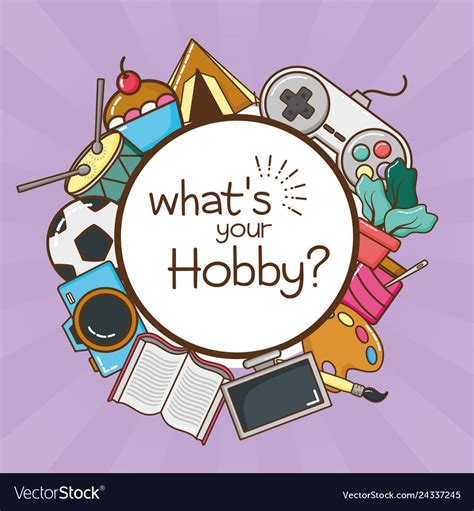 My hobby related Royalty Free Vector Image - VectorStock