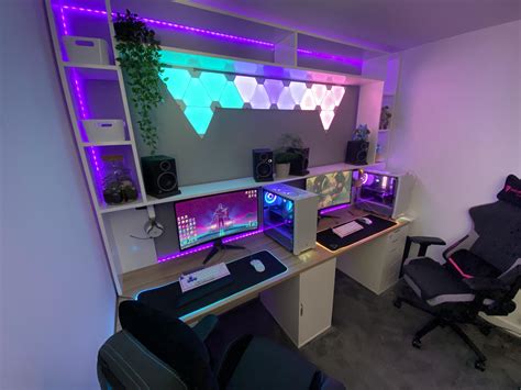 Our his and her gaming setup is getting there :) It's inspired by ...