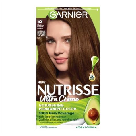 Garnier Nutrisse Nourishing 53 Medium Golden Brown Chestnut Hair Color Creme, 1.0 ct - QFC