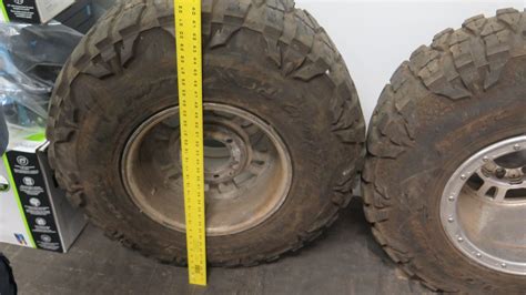 Qty 4 Grapplers 33x13.50R 15 LT Mud Truck Tires & Rims - Oahu Auctions