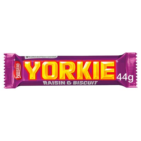 Yorkie Raisin & Biscuit Chocolate Bar 44g | BB Foodservice