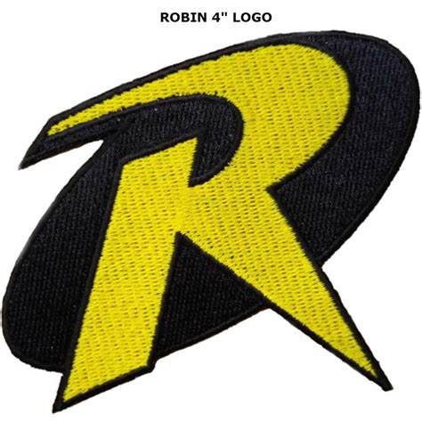 Superheroes DC Comics Robin Logo 4" Embroidered Iron/Sew-on Applique Patches - Walmart.com