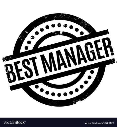 Best Manager rubber stamp Royalty Free Vector Image