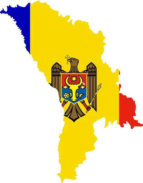 Moldova Flag Map - MapSof.net