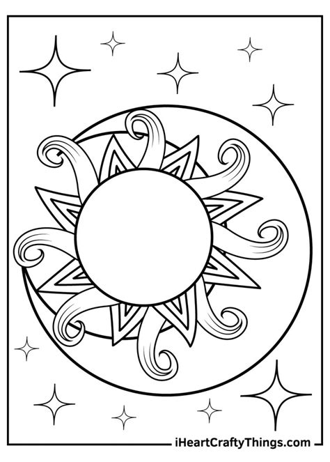 15 Sun And Moon Coloring Pages (100% Free Printables)