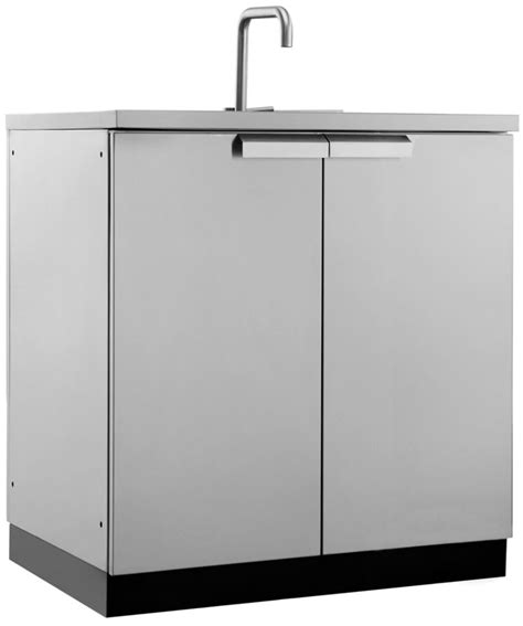 NewAge Products Inc. Classic Stainless Steel Outdoor Kitchen Sink Cabinet | The Home Depot Canada