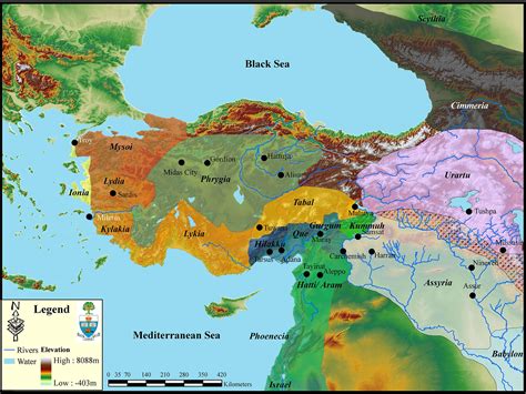 Map: Iron Age Anatolian Kingdoms – Anatolia (mid000009) - American Society of Overseas Research ...