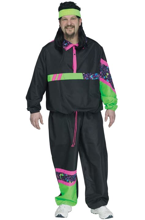 80s Male Track Suit Plus Size Costume - Walmart.com