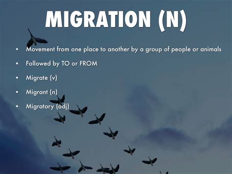 Evolution And Migration