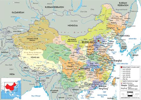 The Political Map Of China - United States Map