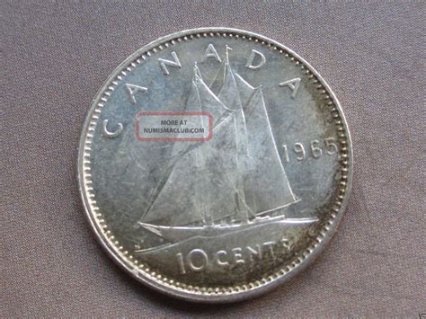 1965 Canadian Silver Dime Item 1225