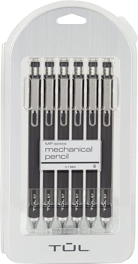 Amazon.com : TUL® Mechanical Pencils, 0.7 mm, Black Barrels, Pack Of 6 Pencils : Office Products