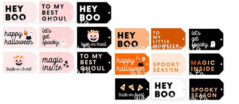 Halloween Gift Tags // Boo Basket Tags // Halloween Gifts // - Etsy